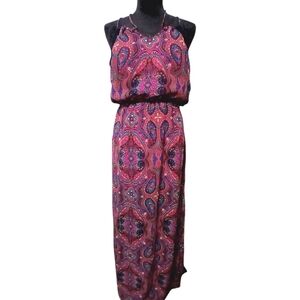 L8TER MAXI PAISLEY DRESS SZ M